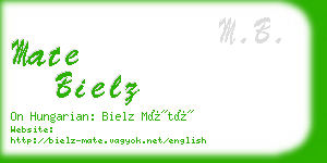 mate bielz business card